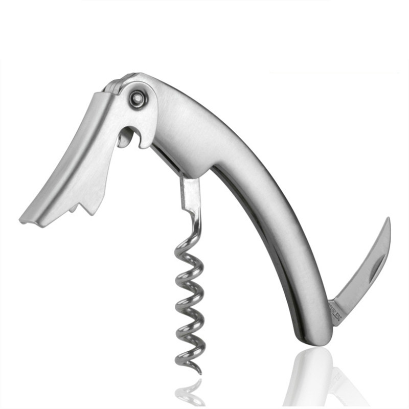 BR-WO29 Stainless Steel Single Hinged Wine Corkscrew